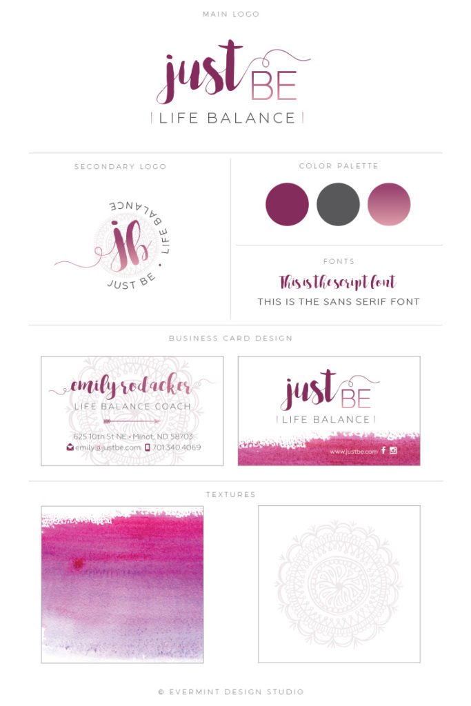 Brand Board for Just Be