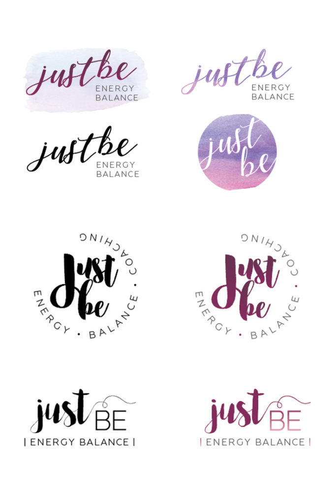 Just Be Logo options